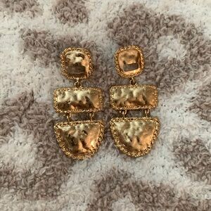Gold earrings